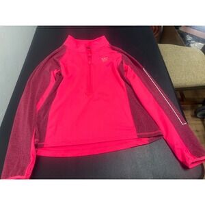 Victoria's Secret PINK Women's Quarter Zip Athletic Top LOVE PINK Running